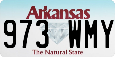 AR license plate 973WMY