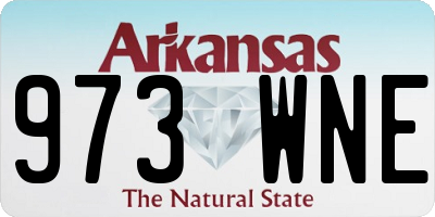 AR license plate 973WNE