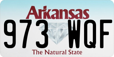 AR license plate 973WQF