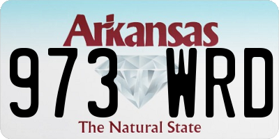 AR license plate 973WRD