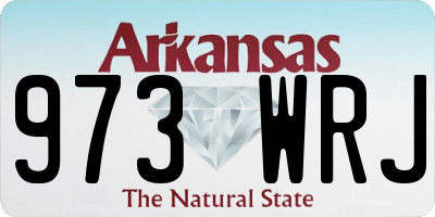 AR license plate 973WRJ