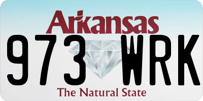 AR license plate 973WRK