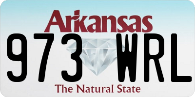 AR license plate 973WRL