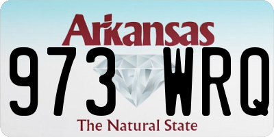 AR license plate 973WRQ