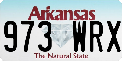AR license plate 973WRX