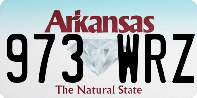 AR license plate 973WRZ