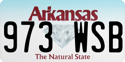 AR license plate 973WSB