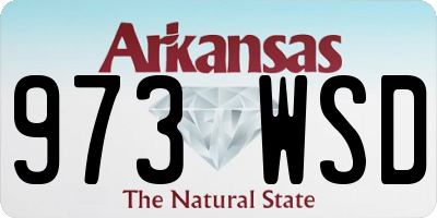 AR license plate 973WSD