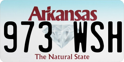 AR license plate 973WSH