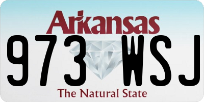 AR license plate 973WSJ