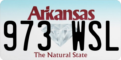 AR license plate 973WSL