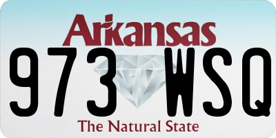 AR license plate 973WSQ