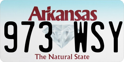 AR license plate 973WSY