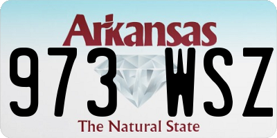 AR license plate 973WSZ