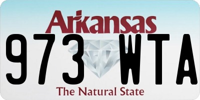 AR license plate 973WTA