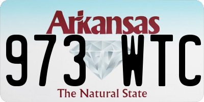 AR license plate 973WTC