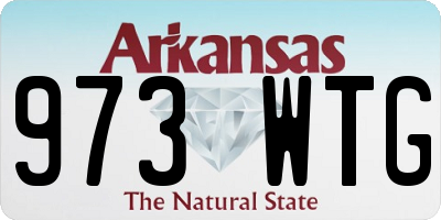 AR license plate 973WTG
