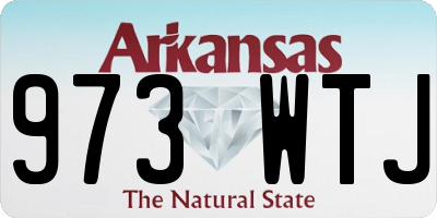 AR license plate 973WTJ