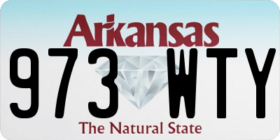 AR license plate 973WTY