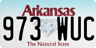 AR license plate 973WUC