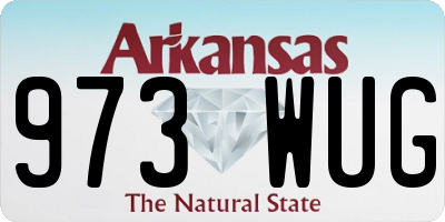 AR license plate 973WUG