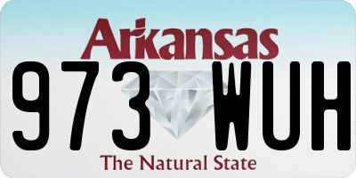 AR license plate 973WUH