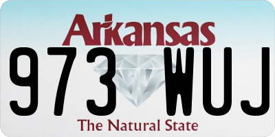 AR license plate 973WUJ