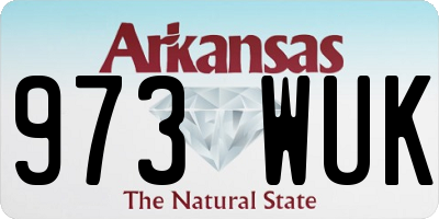 AR license plate 973WUK