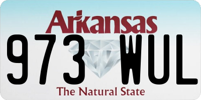 AR license plate 973WUL
