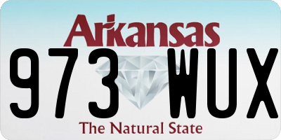 AR license plate 973WUX