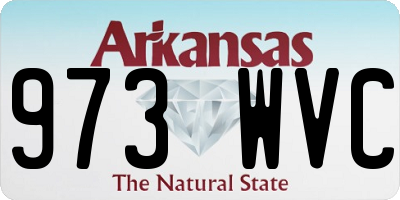 AR license plate 973WVC