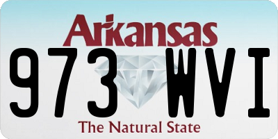 AR license plate 973WVI