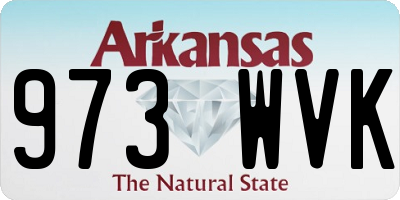 AR license plate 973WVK