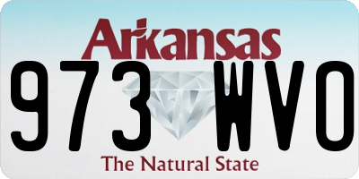 AR license plate 973WVO