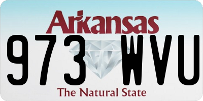 AR license plate 973WVU