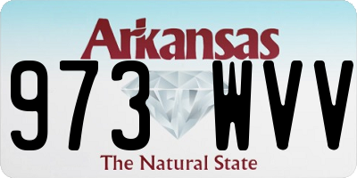 AR license plate 973WVV