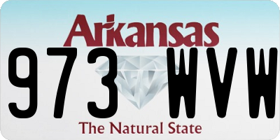 AR license plate 973WVW