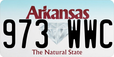 AR license plate 973WWC