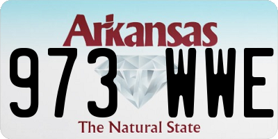 AR license plate 973WWE