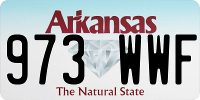 AR license plate 973WWF