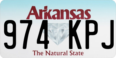 AR license plate 974KPJ