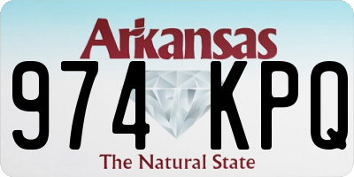 AR license plate 974KPQ