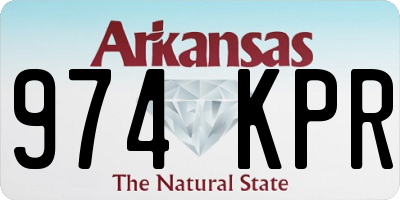 AR license plate 974KPR