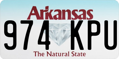 AR license plate 974KPU