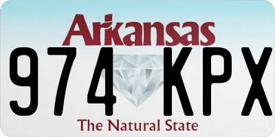 AR license plate 974KPX