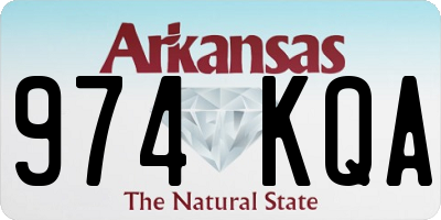 AR license plate 974KQA