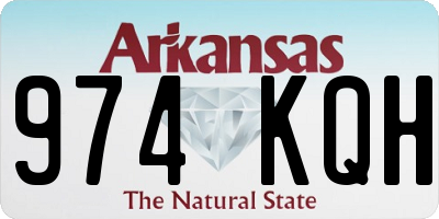 AR license plate 974KQH