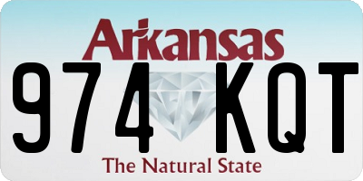 AR license plate 974KQT