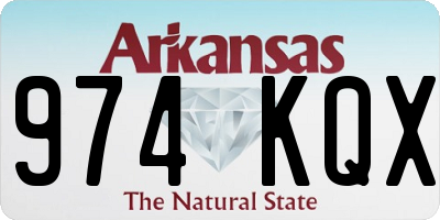 AR license plate 974KQX