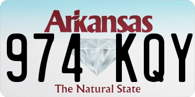 AR license plate 974KQY